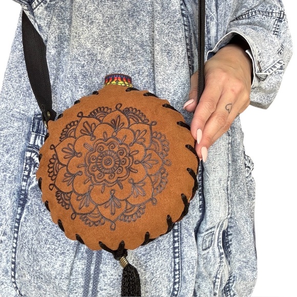 Handmade Faux Suede Rainbow Canteen - Picture 5 of 13